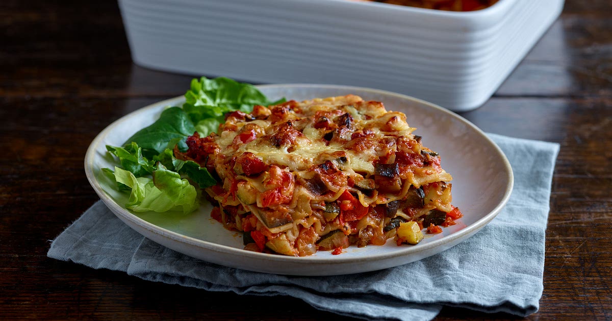 Mediterranean Vegetable Lasagne Recipe | Samsung Food App