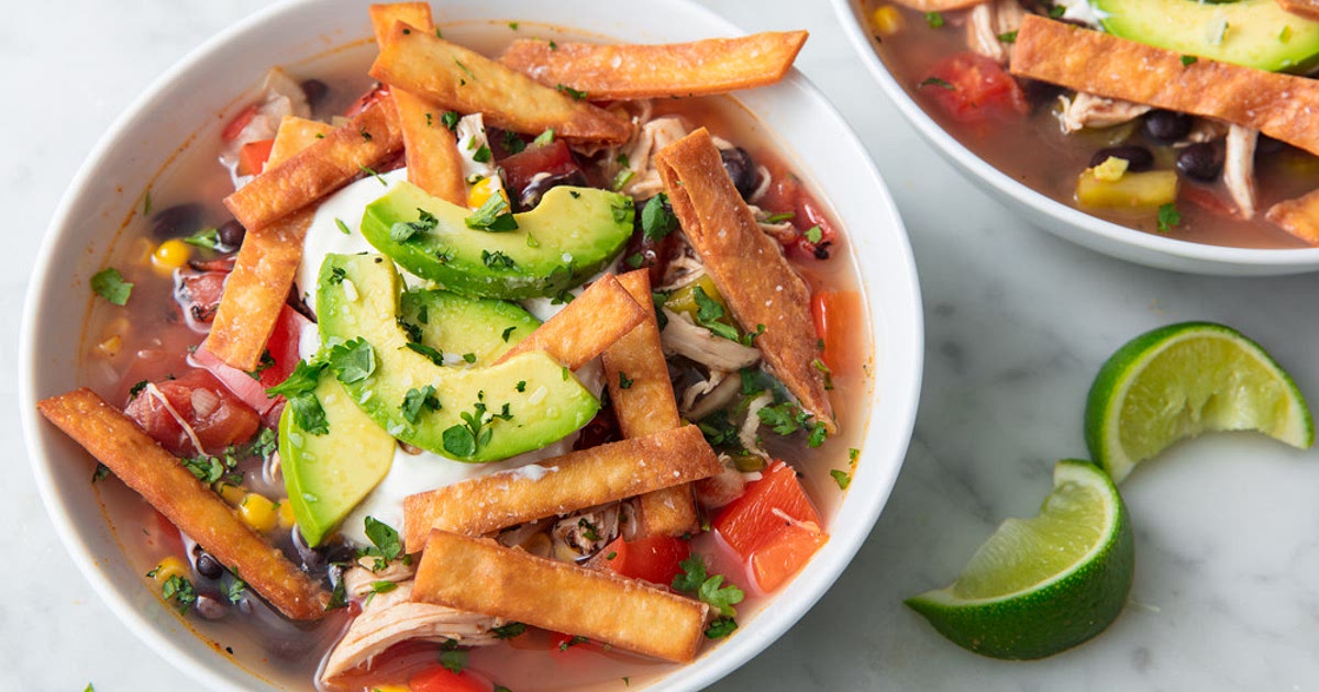 Slow-Cooker Chicken Tortilla Soup Recipe | Samsung Food App