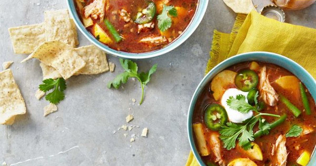 Slow-Cooker Chicken-Tortilla Soup Recipe | Samsung Food App