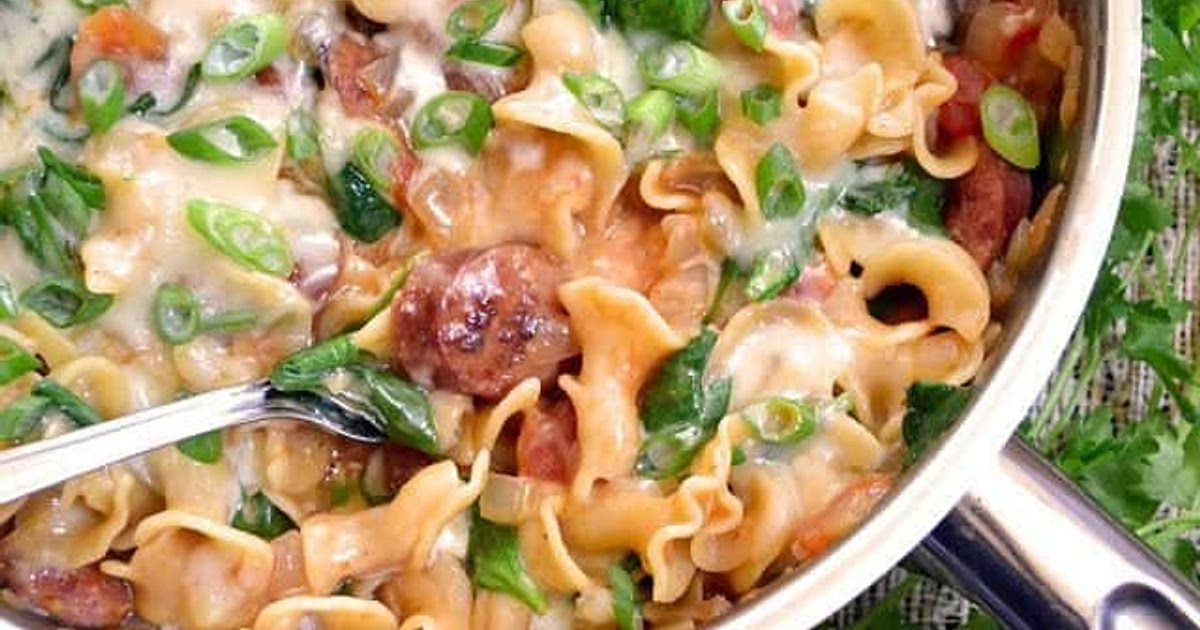 Creamy Spinach & Sausage Pasta Recipe | Samsung Food App