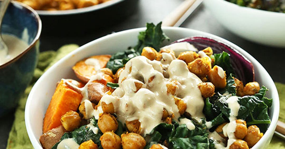 Sweet Potato Chickpea Buddha Bowl Recipe | Samsung Food App