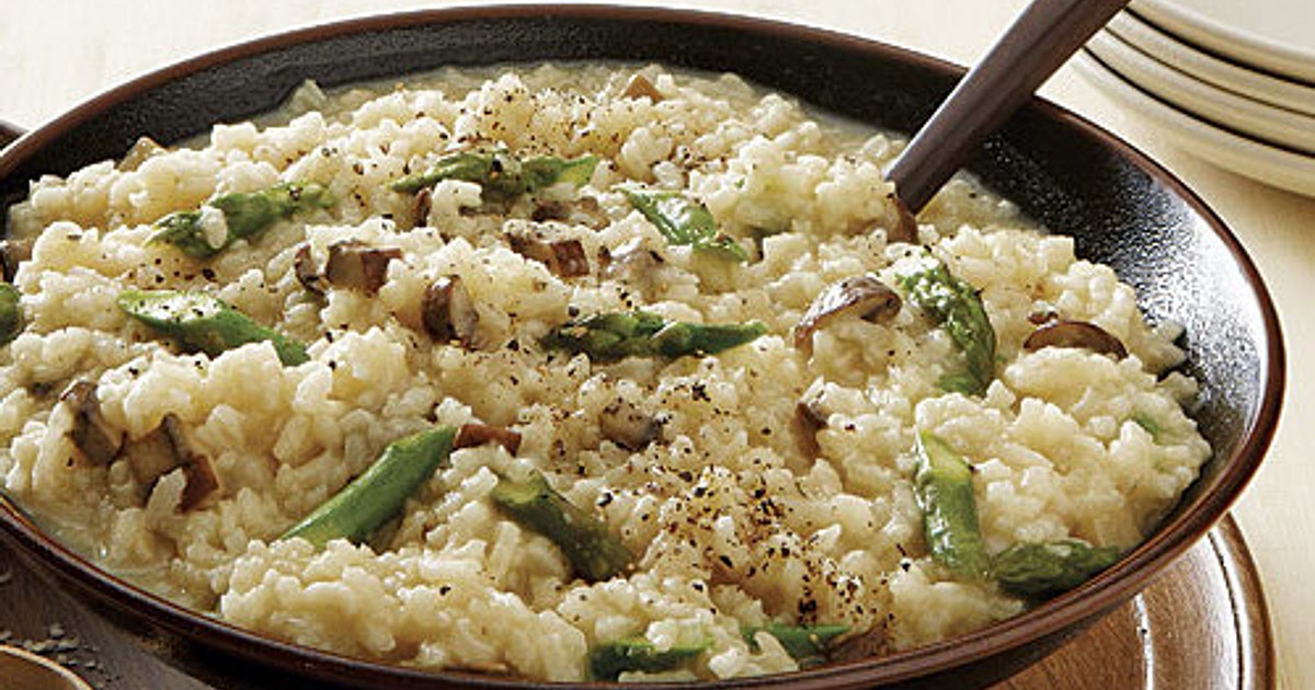 Mushroom-Asparagus Risotto Recipe | Samsung Food App