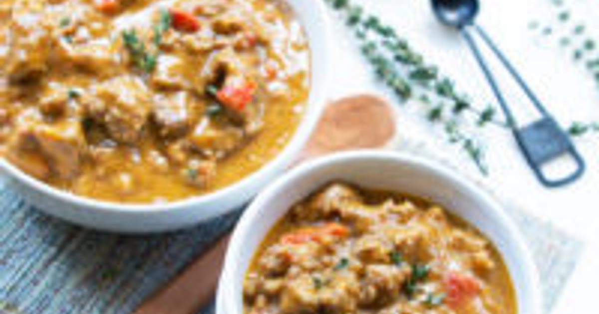 Keto harvest pumpkin and sausage soup Recipe | Samsung Food App