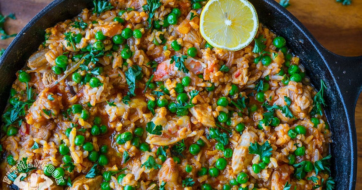 One-Skillet Healthy Paella Recipe | Samsung Food App