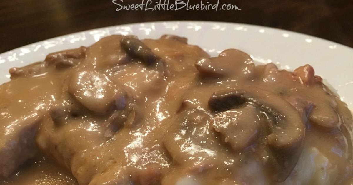 Easy Slow Cooker Smothered Pork Chops with Mushroom and Onion Gravy Recipe | Samsung Food App