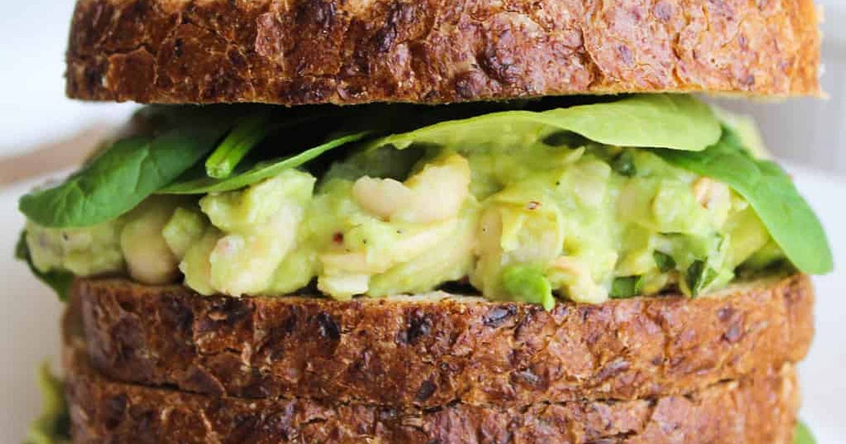 Smashed White Bean, Basil, & Avocado Sandwich Recipe | Samsung Food App