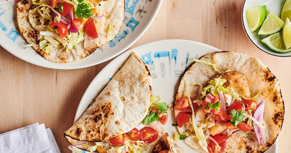 Quick &amp; Easy Crispy Fish Tacos with Cabbage Slaw Recipe | Samsung Food App