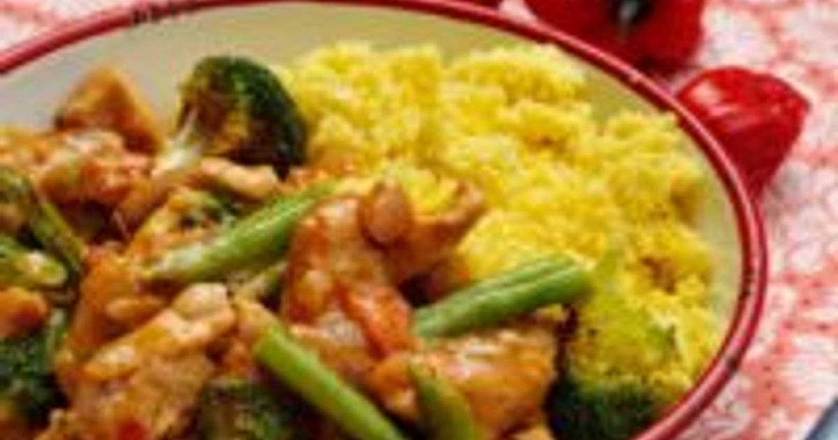 Low-carb curry chicken with cauliflower rice Recipe | Samsung Food App