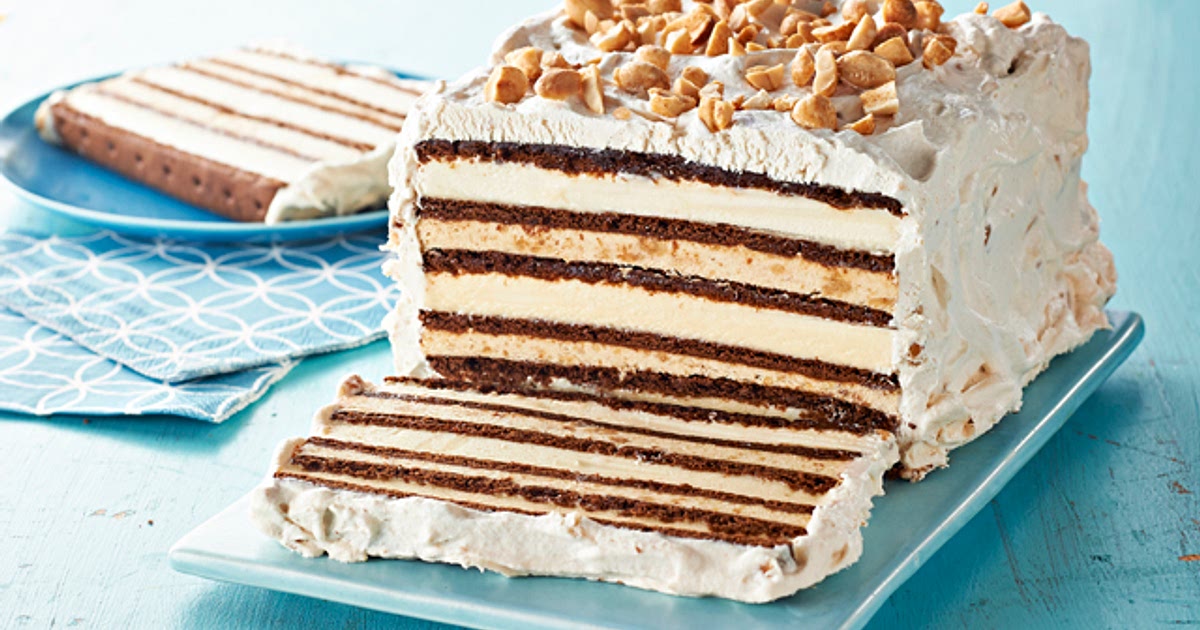 Chocolate-Peanut Butter Ice Cream Sandwich Cake Recipe | Samsung Food App