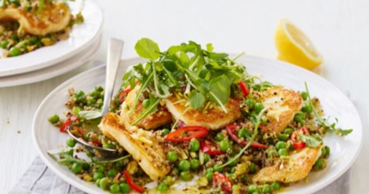 Halloumi, Pea, Quinoa and Rocket Salad Recipe | Samsung Food App