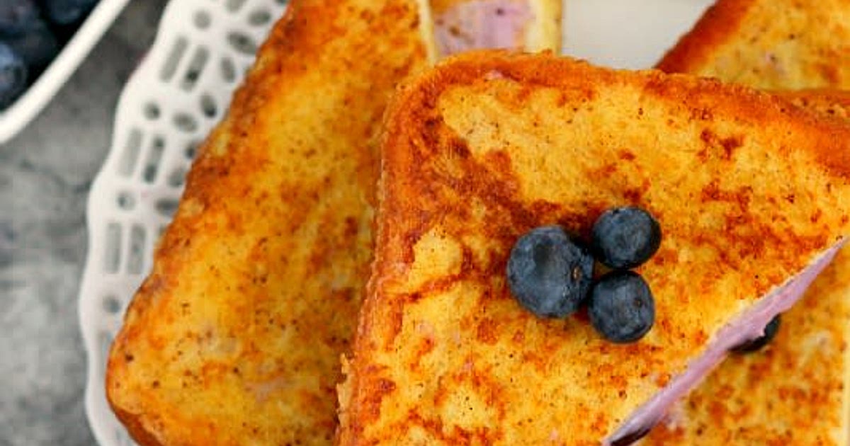 Blueberry Cheesecake Stuffed French Toast Recipe | Samsung Food App