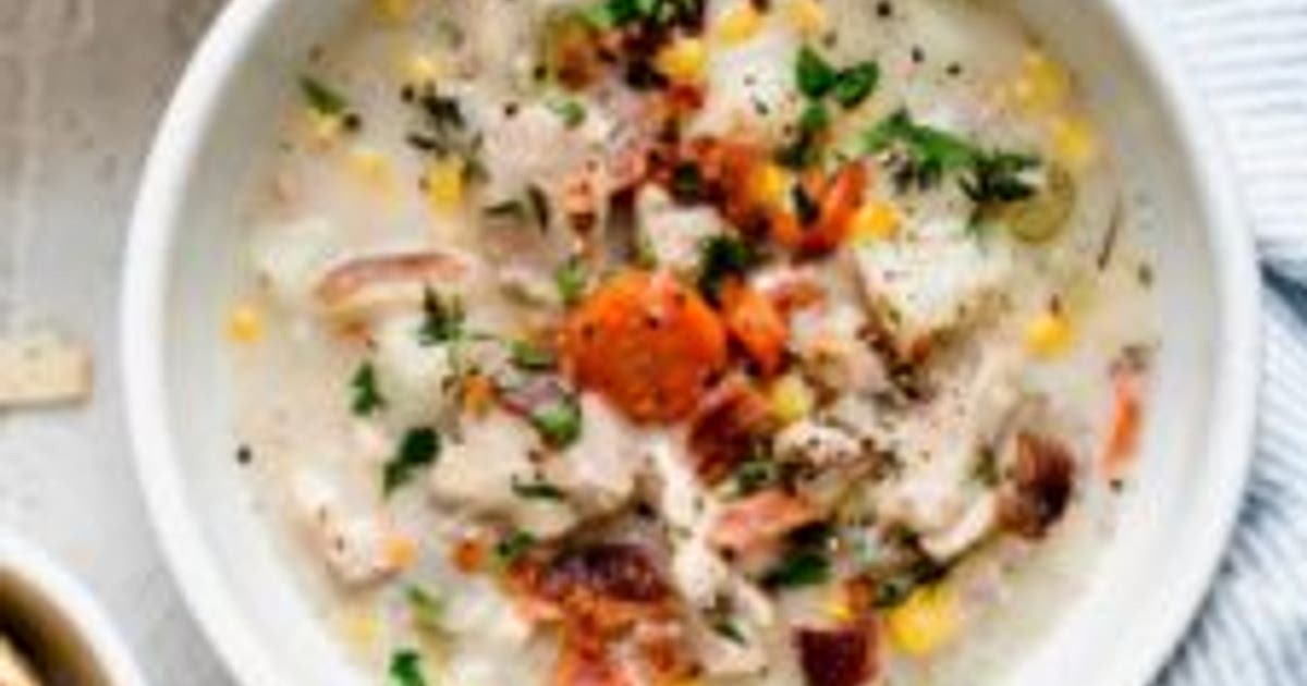 Slow Cooker Chicken Corn Chowder Recipe | Samsung Food App