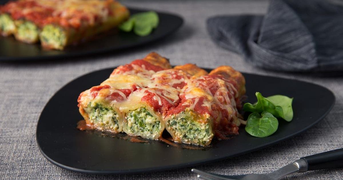 Cannelloni with Spinach &amp; Ricotta Recipe | Samsung Food App