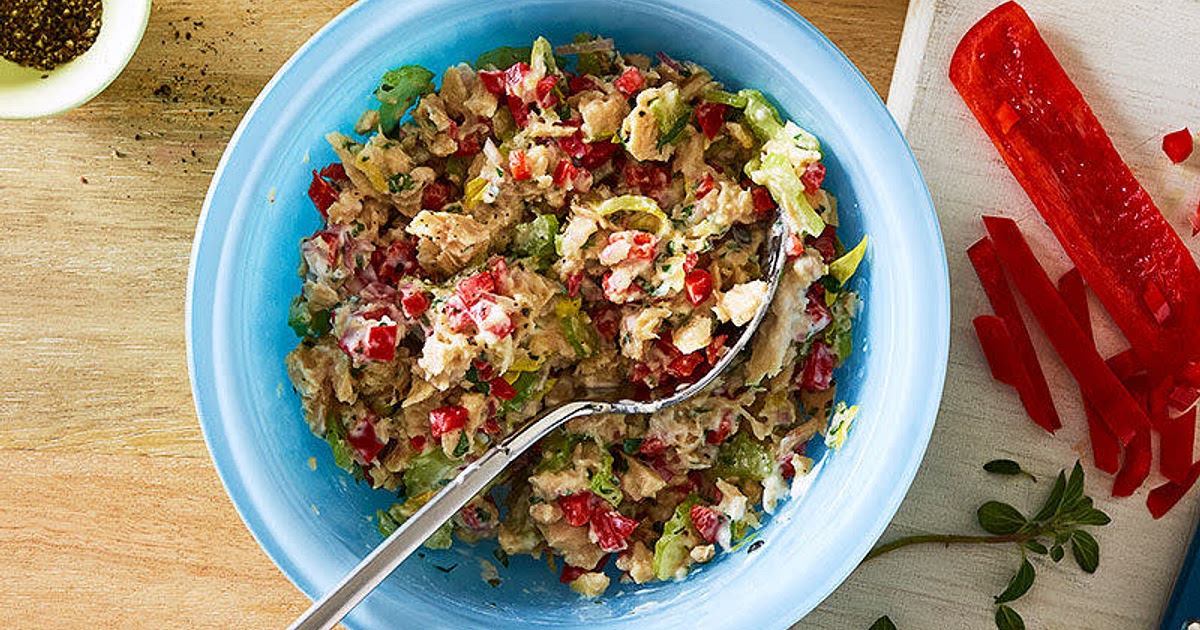 Mediterranean tuna salad with lemon, red pepper, and oregano Recipe | Samsung Food App