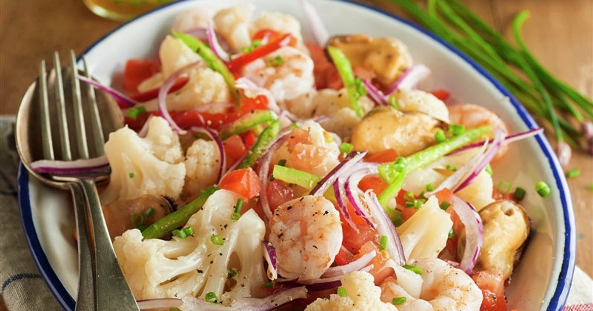Ensalada marinera con coliflor en conserva Recipe | Samsung Food App