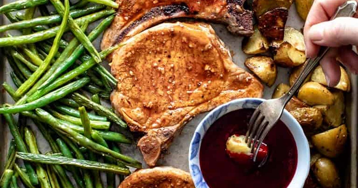 Sheet Pan Pork Chops Recipe | Samsung Food App