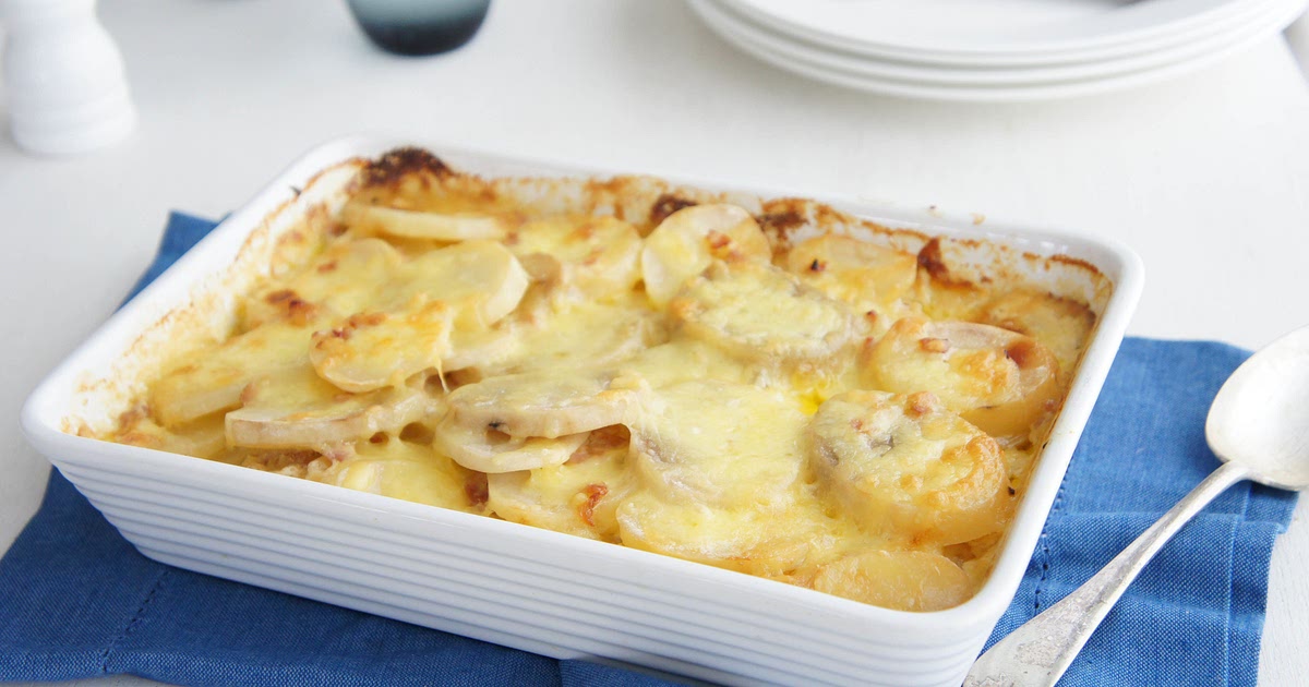 Potato Bacon Onion and Garlic Bake Recipe | Samsung Food App