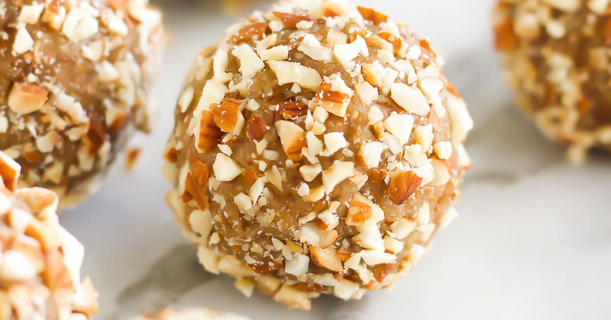 Vegan Salted Caramel Almond Balls Recipe | Samsung Food App