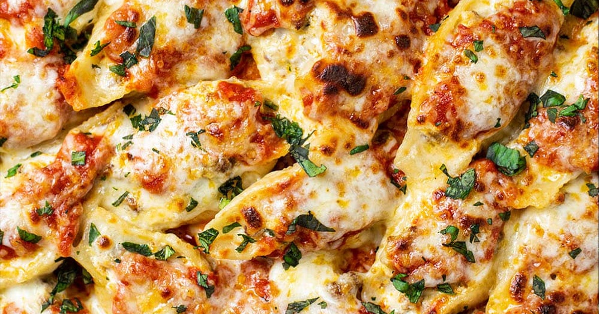 Sausage Stuffed Shells Recipe | Samsung Food App