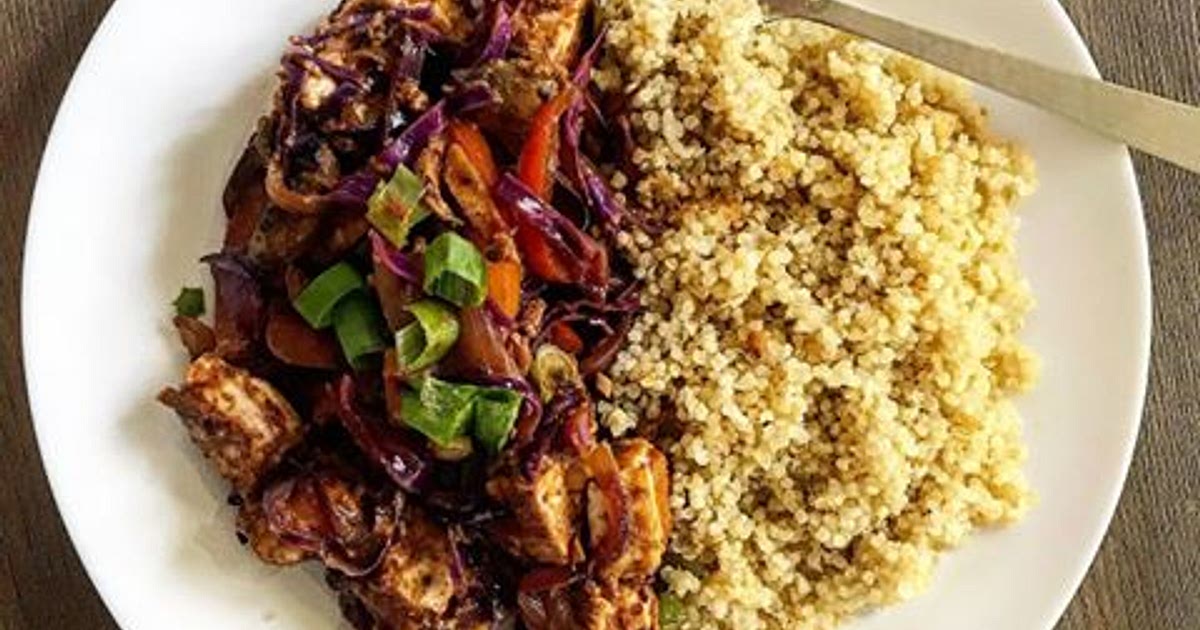 Peanut veggie tofu stir fry Recipe | Samsung Food App