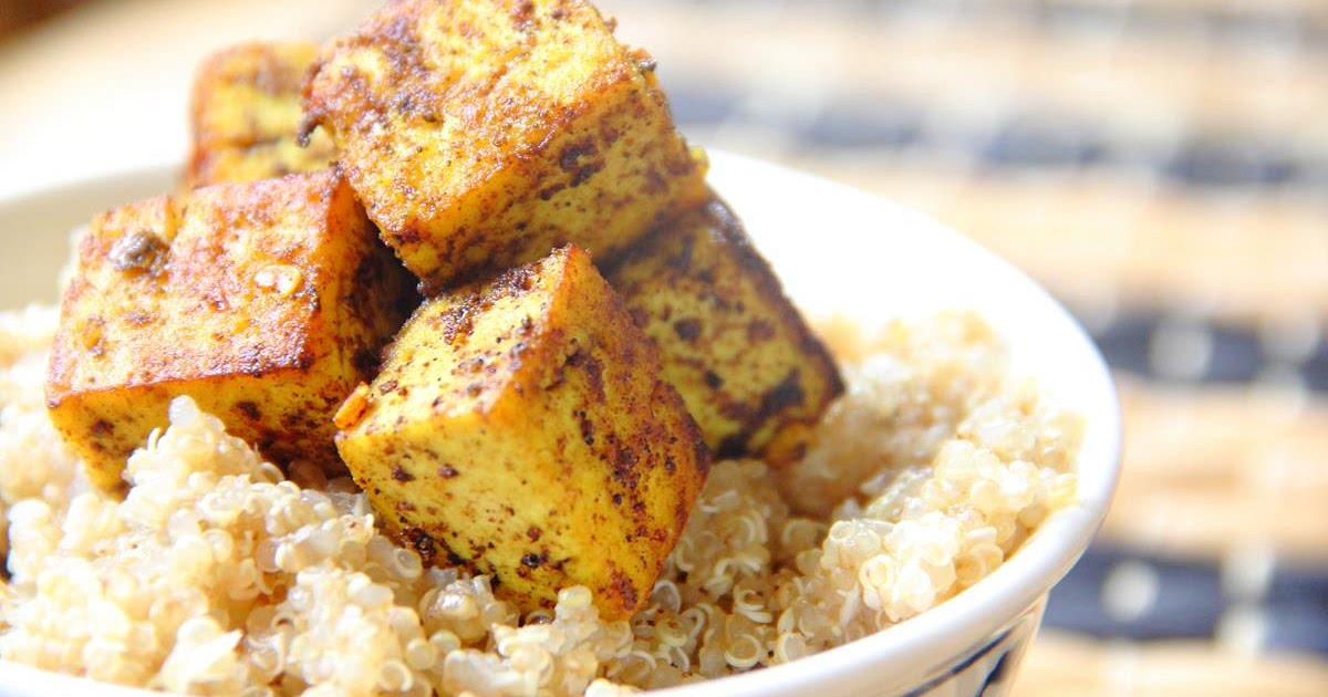 Caribbean Tofu with Coconut Quinoa Recipe | Samsung Food App