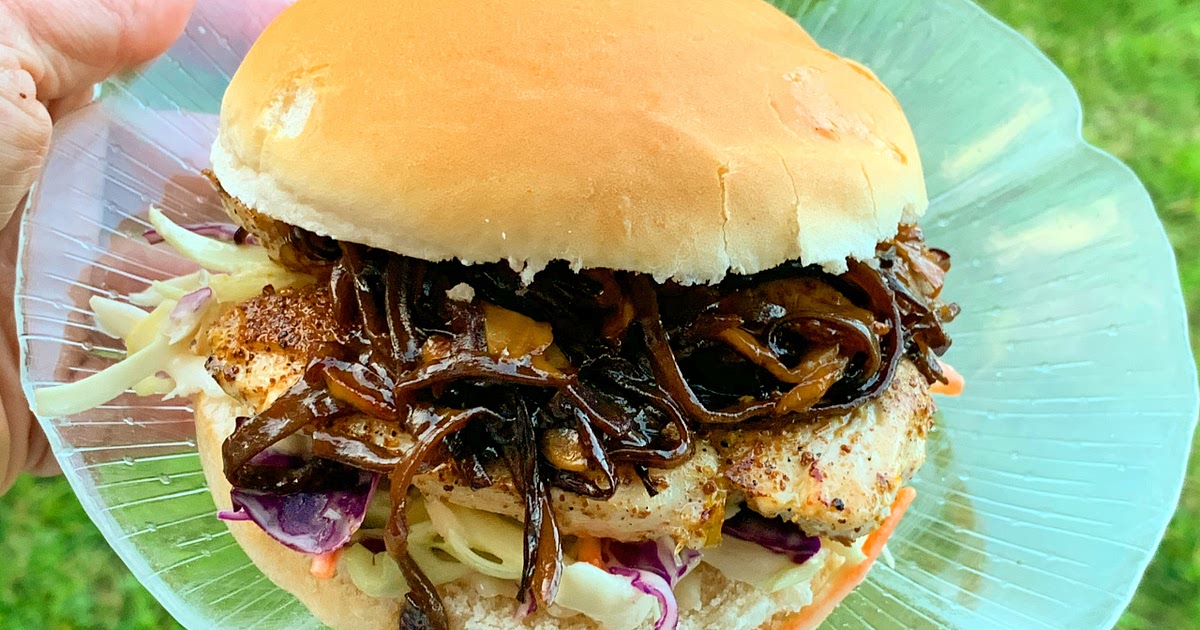 Hoisin chicken mushroom burger with Asian slaw (low sodium) Recipe | Samsung Food App