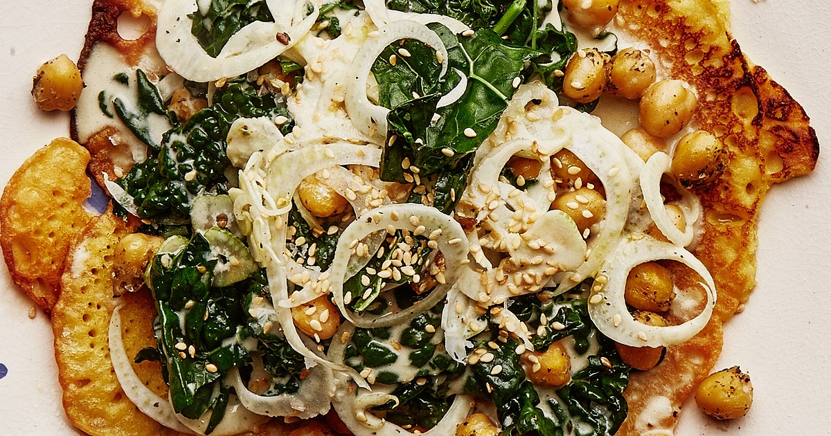 Chickpea Pancakes with Kale and Fennel Recipe | Samsung Food App