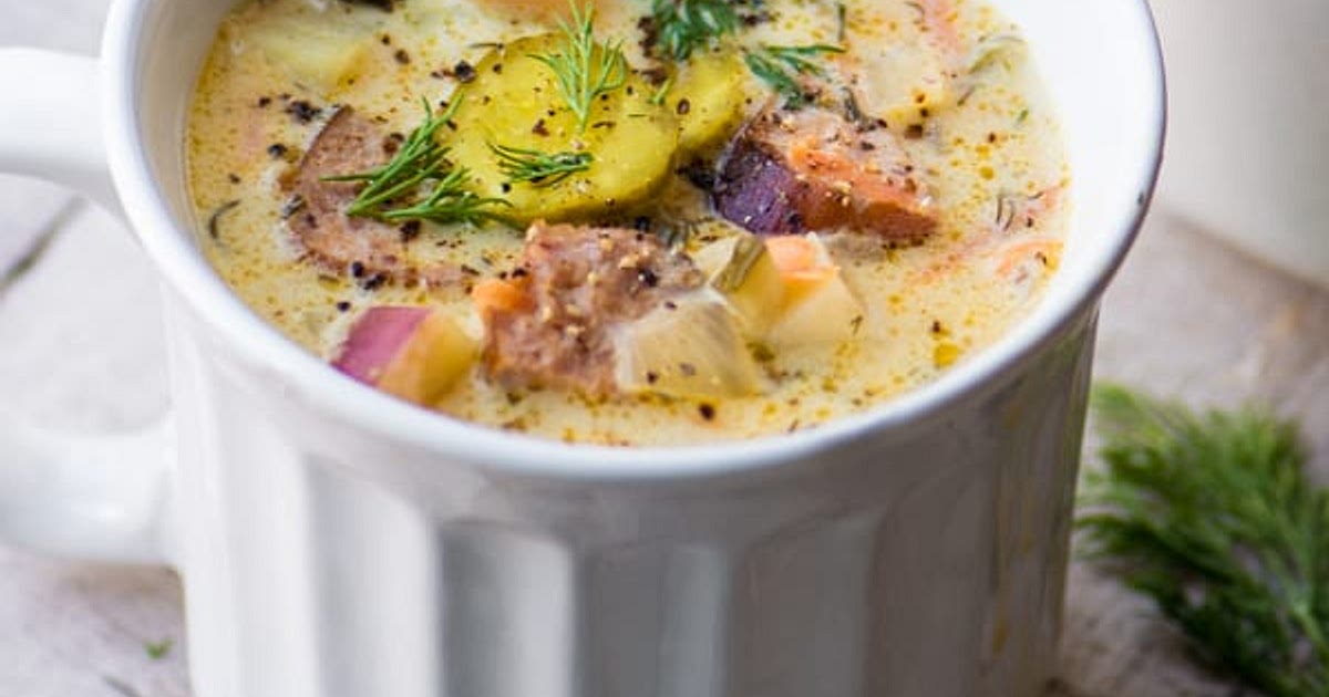Dill Pickle and Brat Soup Recipe | Samsung Food App