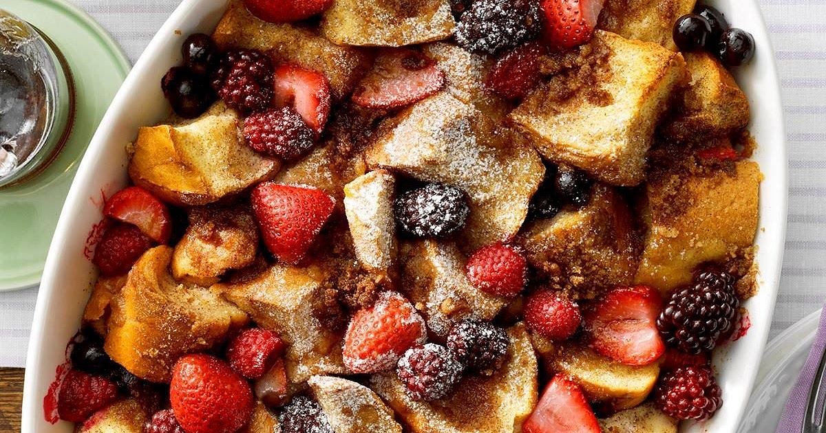 Mixed Berry French Toast Bake Recipe | Samsung Food App