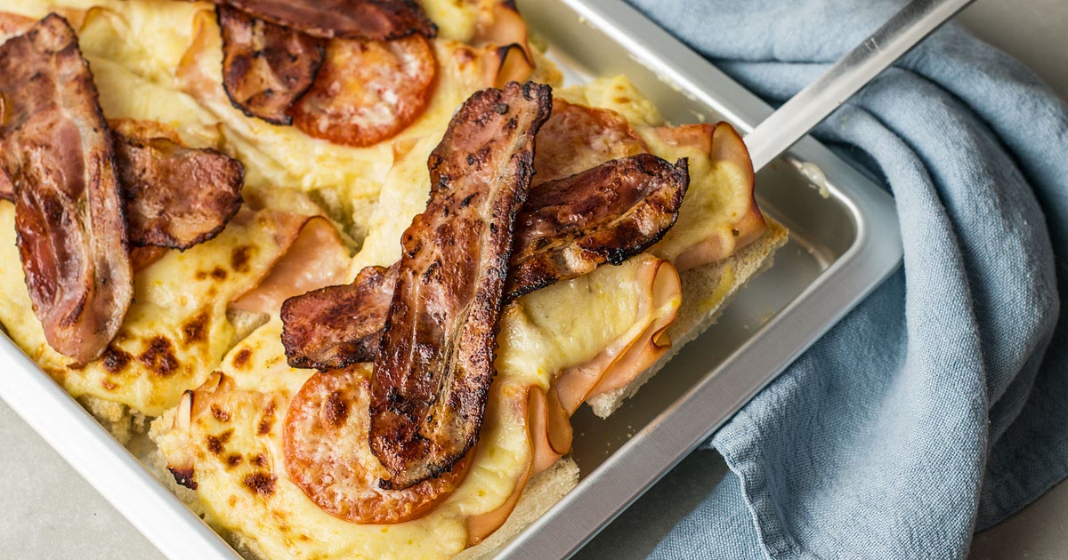 Traditional Kentucky Hot Brown Sandwich With Turkey and Bacon Recipe | Samsung Food App