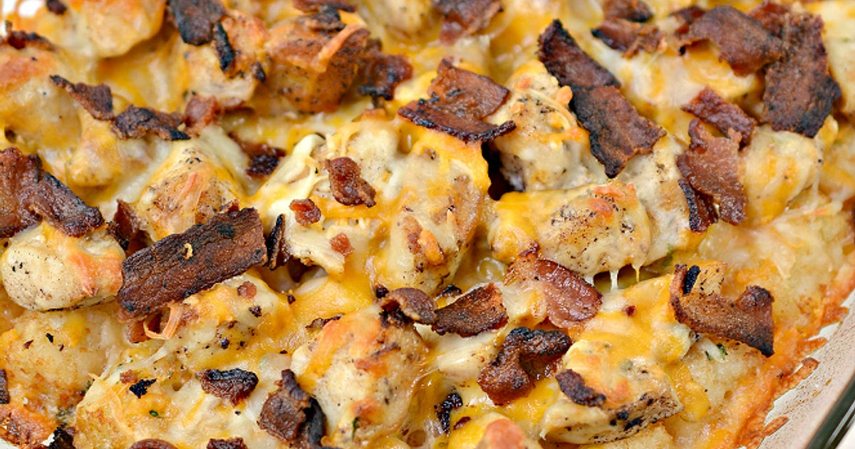 Chicken Bacon Ranch Tater Tot Casserole Recipe | Samsung Food App