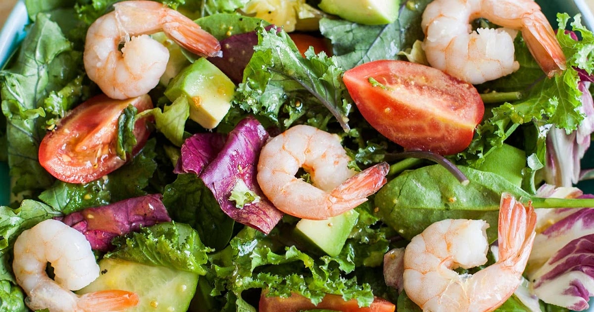Shrimp & avocado salad with honey-mustard dressing Recipe | Samsung Food App