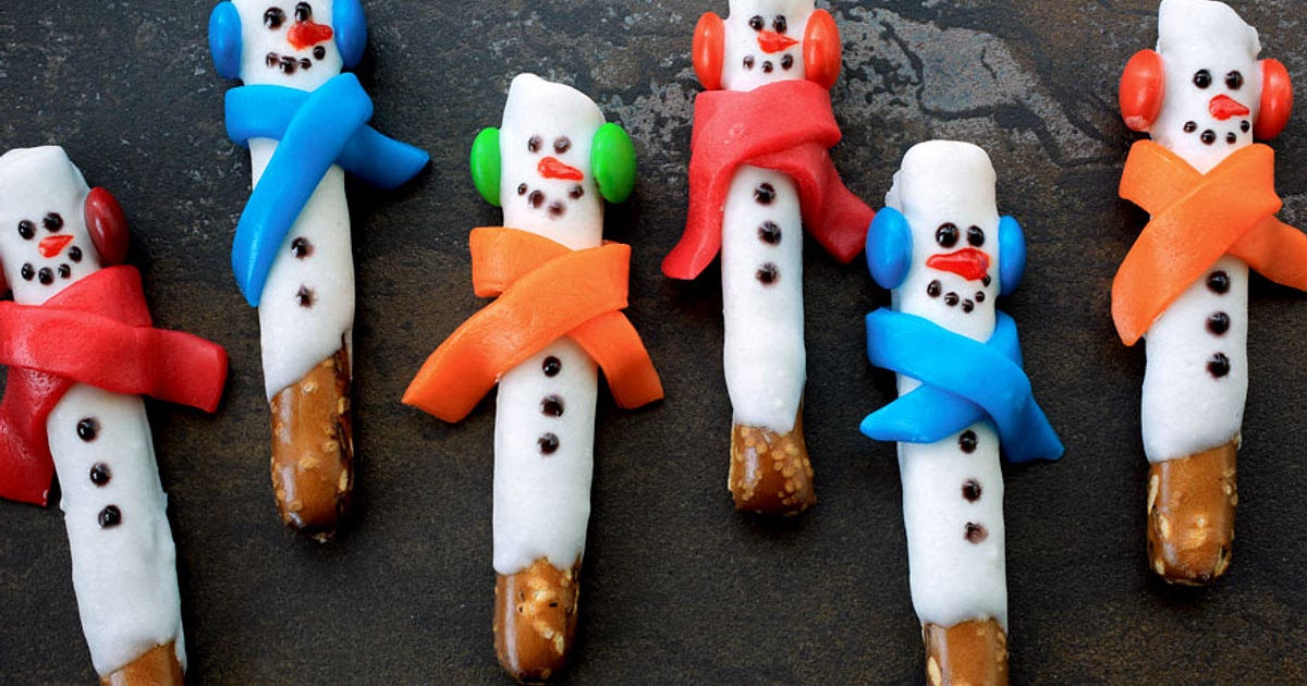 pretzel rod snowmen recipe Recipe | Samsung Food App