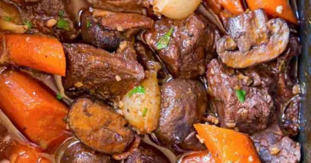 Slow Cooker Beef Bourguignon Recipe | Samsung Food App