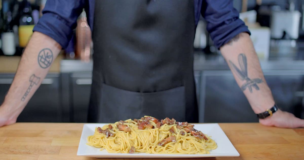 CARBONARA (Modern Version)— Basics With Babish Recipe | Samsung Food App