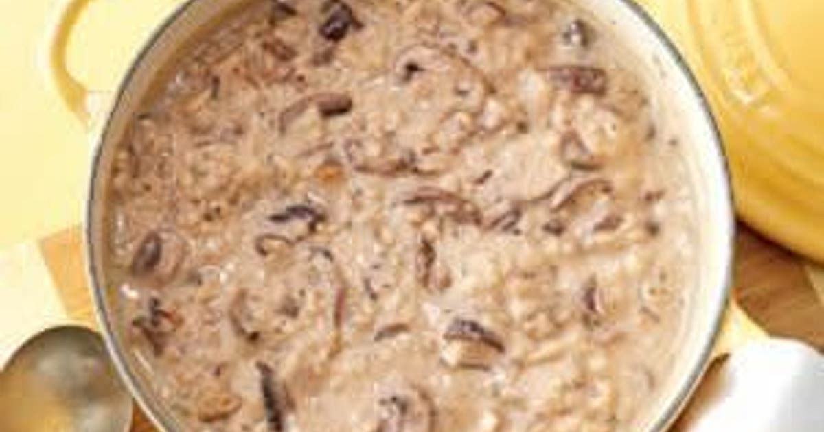 Mushroom and Rice Soup Recipe | Samsung Food App