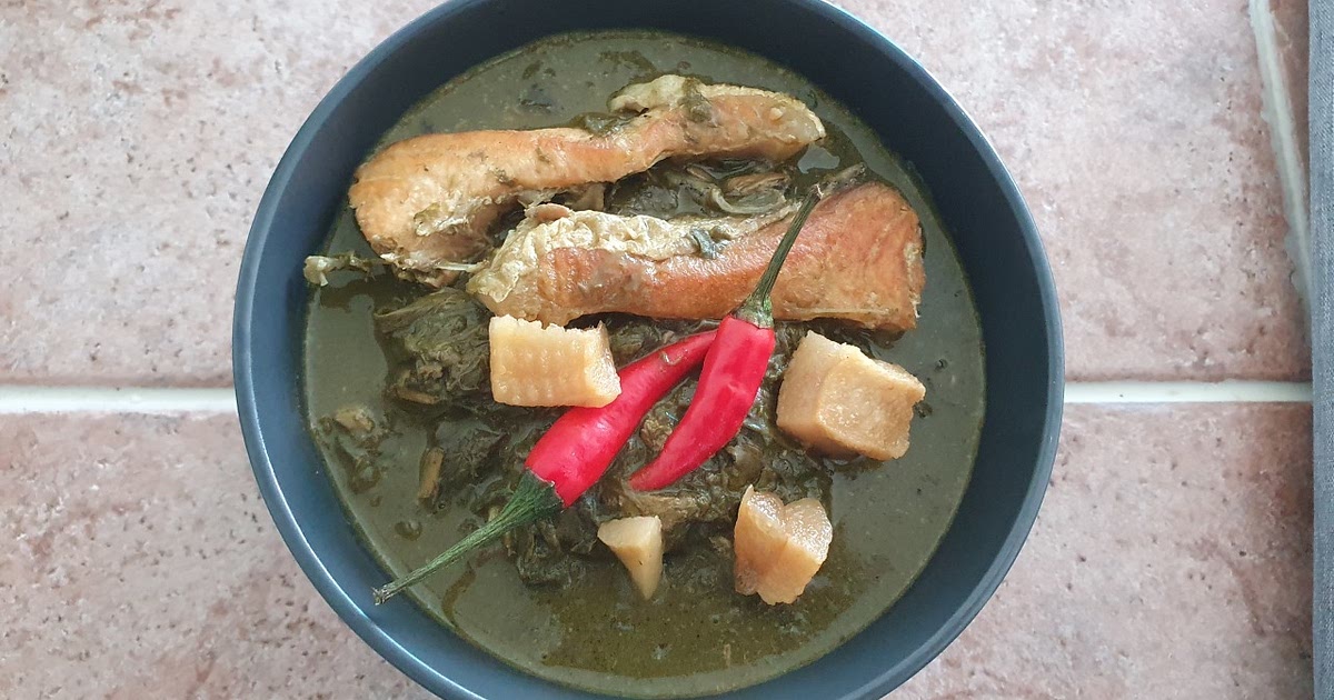Taro Leaves in Coconut Milk (Salmon Laing) Recipe | Samsung Food App