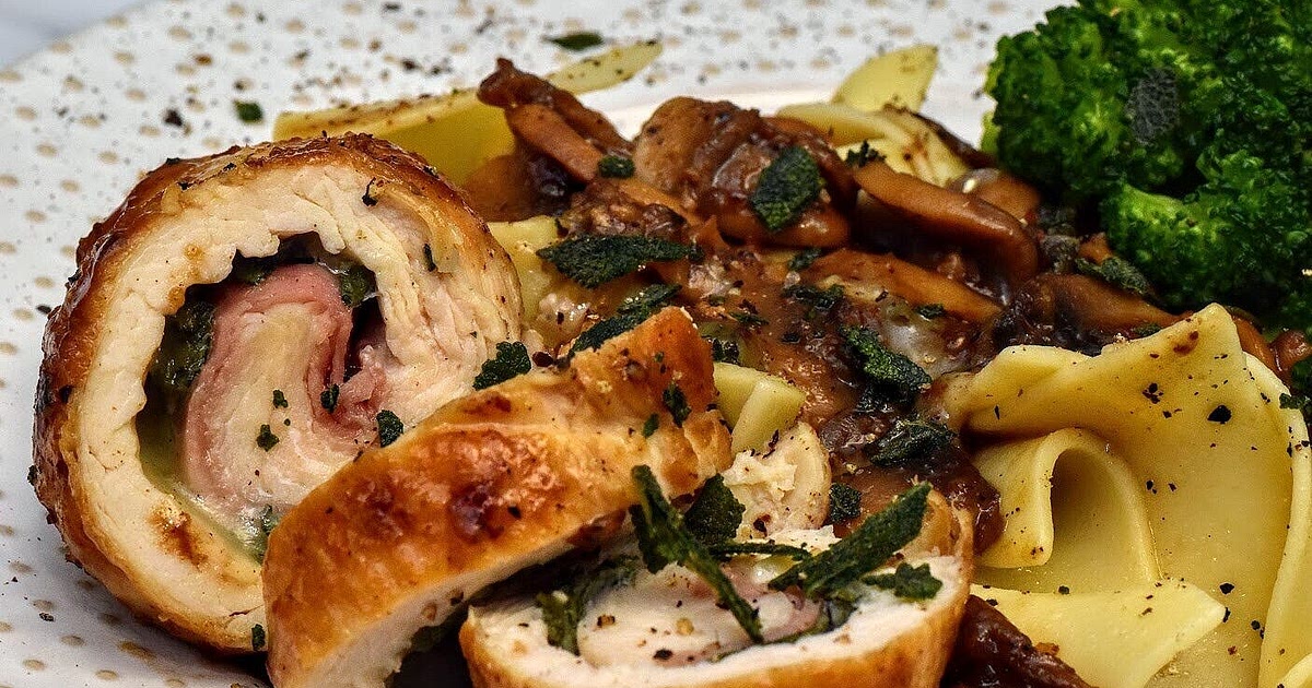 Chicken Rollatini with Mushroom Marsala Sauce Recipe | Samsung Food App