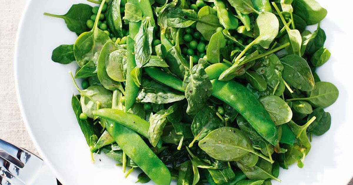 Pea, mint and baby spinach salad Recipe | Samsung Food App