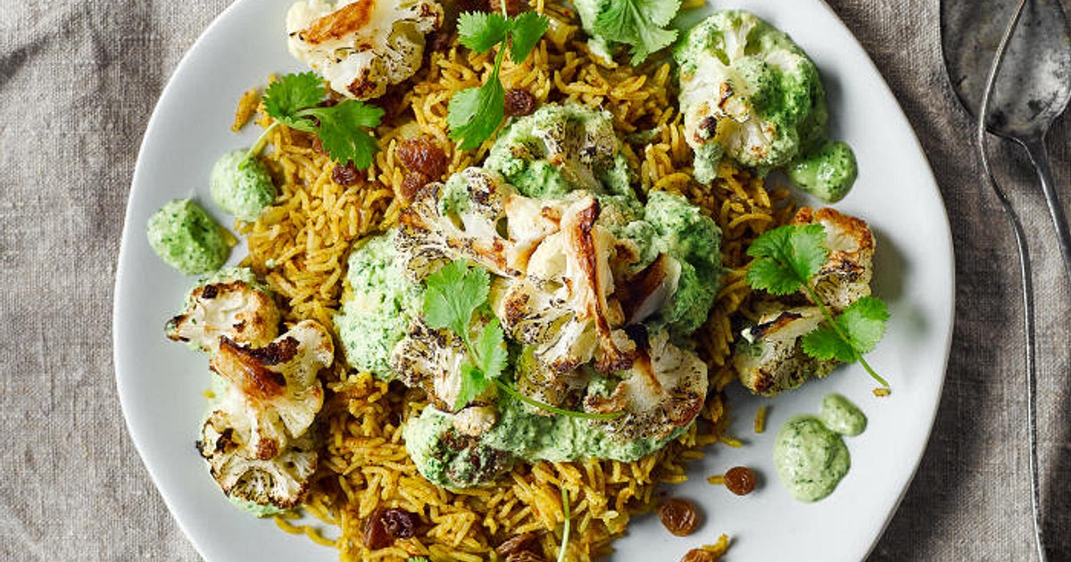 G - Herby Roast Cauliflower With Spiced Rice Pilaf Recipe | Samsung Food App