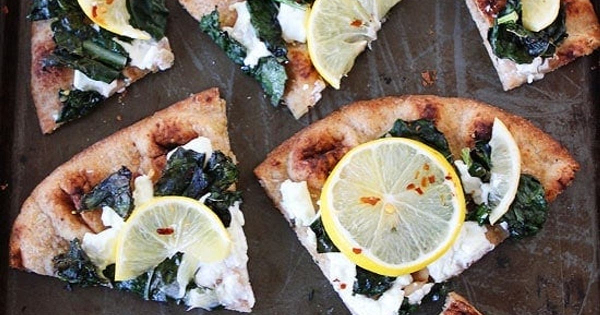 Kale, Lemon and Goat Cheese Flatbread Recipe | Samsung Food App