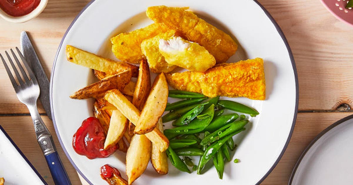 G - Homemade Fish Fingers, Chunky Chips & Mangetout Recipe | Samsung Food App