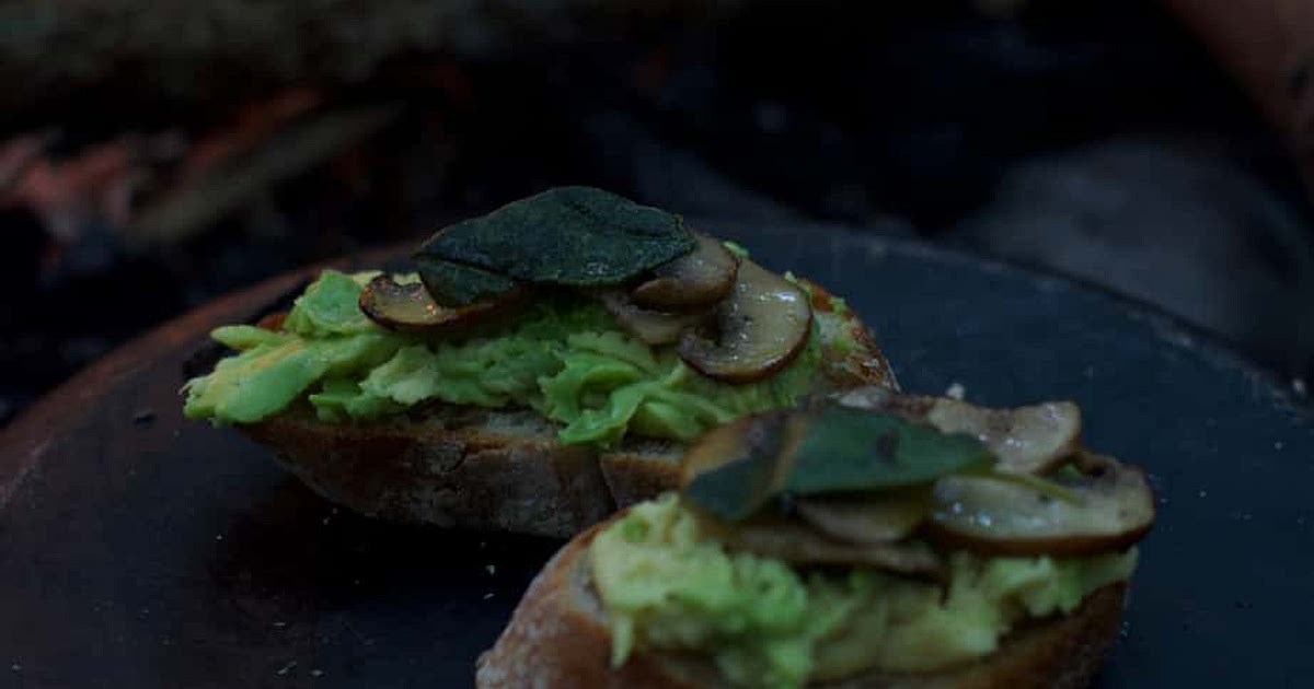 Avocado Mushroom Crostini Recipe | Samsung Food App