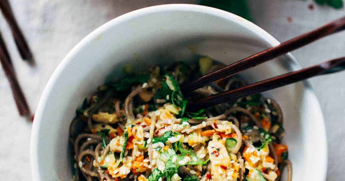 Soba Noodles with Sesame Chicken Recipe | Samsung Food App