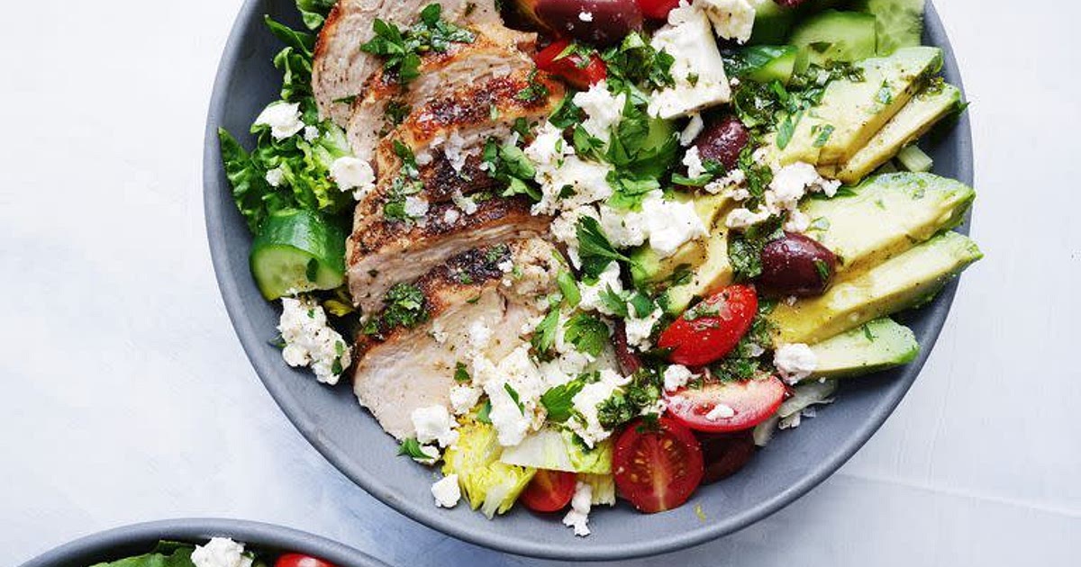 Mediterranean Grilled Chicken Salad Recipe | Samsung Food App