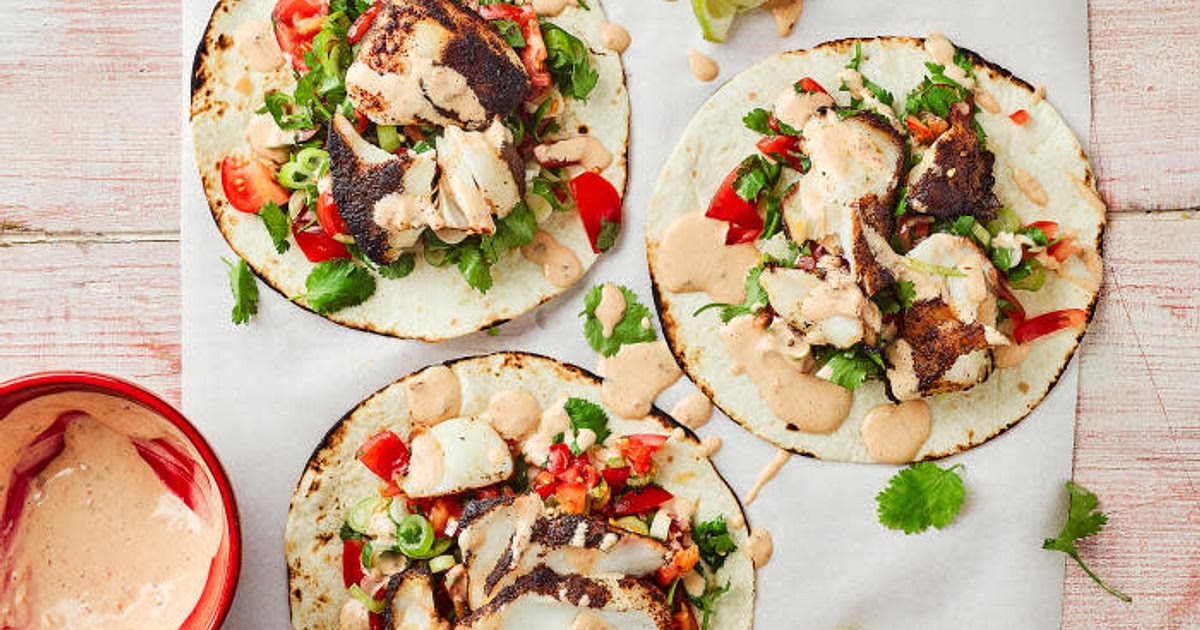 G - Blackened Fish Tacos With Spicy Sour Cream Recipe | Samsung Food App