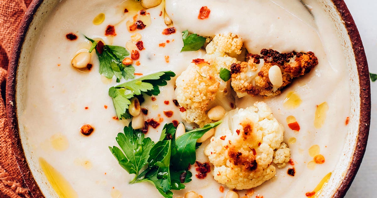 Creamy Roasted Cauliflower Soup Recipe | Samsung Food App