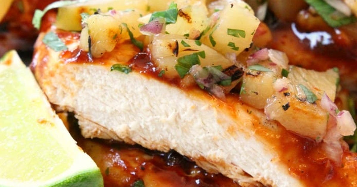 GRILLED BBQ CHICKEN WITH PINEAPPLE SALSA Recipe | Samsung Food App