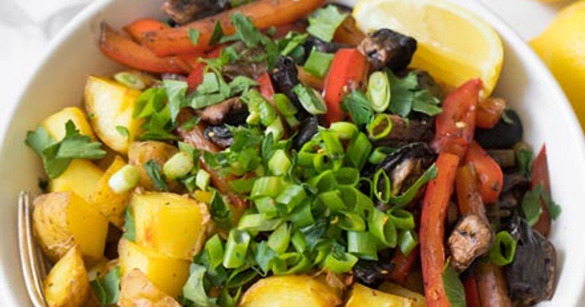 Potato, Bell Pepper, & Mushroom Bowl Recipe | Samsung Food App