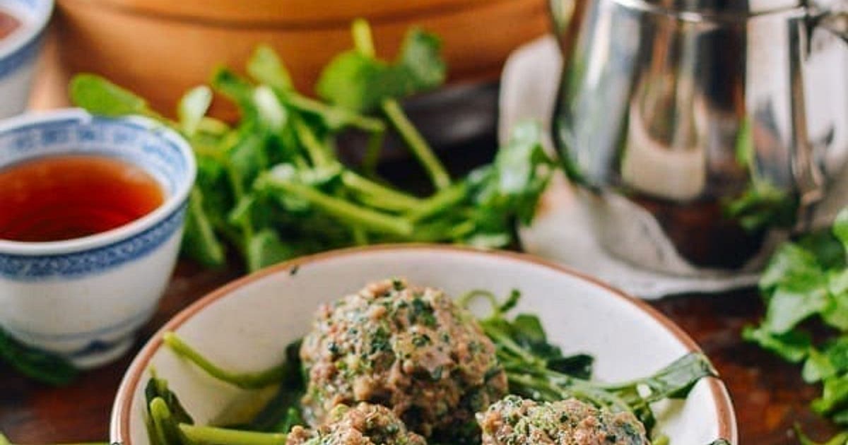 Watercress Steamed Meatballs Recipe | Samsung Food App
